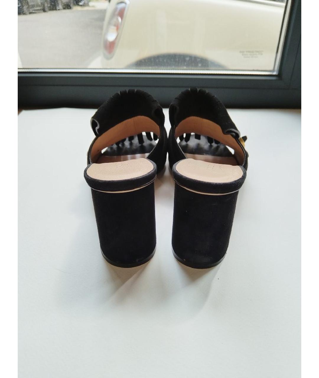 GUCCI Черные кожаные мюли, фото 4