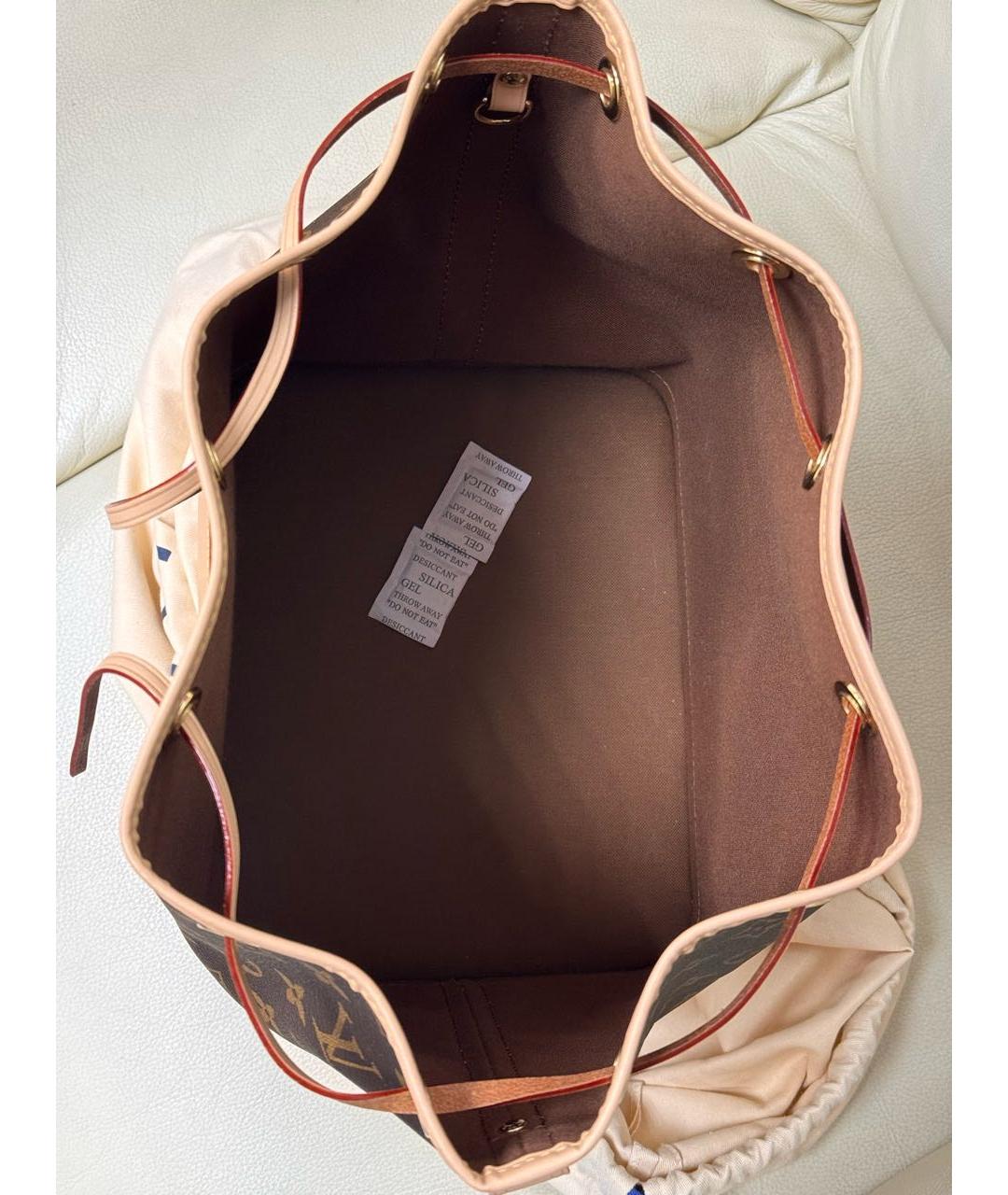 LOUIS VUITTON Коричневая канва сумка через плечо, фото 4