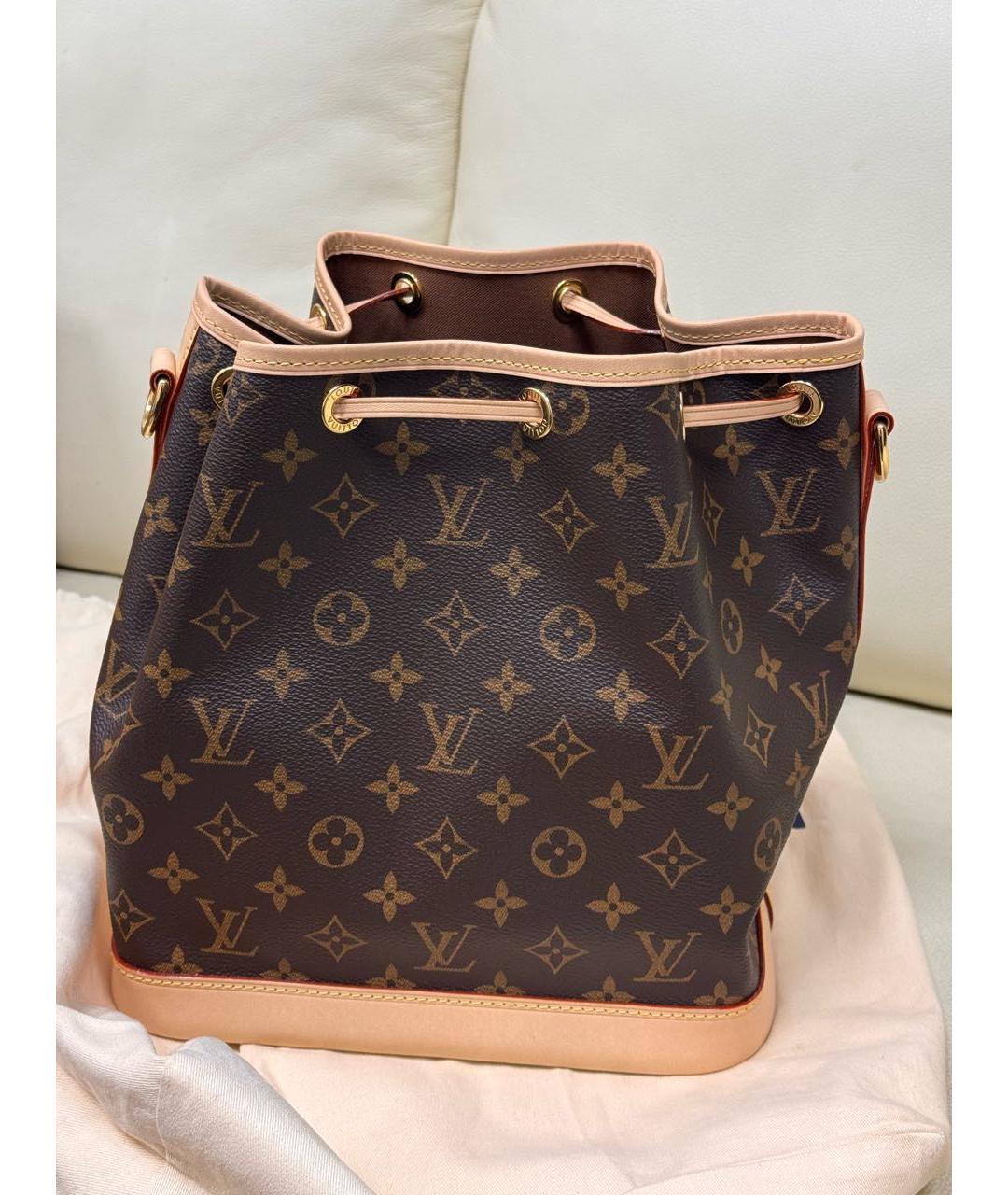 LOUIS VUITTON Коричневая канва сумка через плечо, фото 3