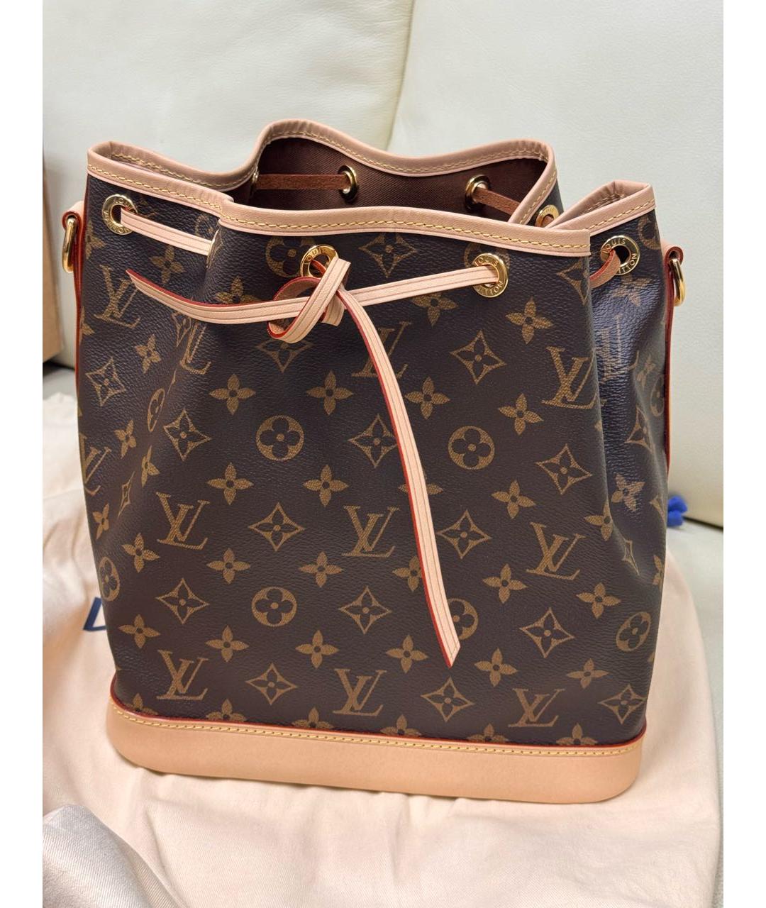 LOUIS VUITTON Коричневая канва сумка через плечо, фото 5