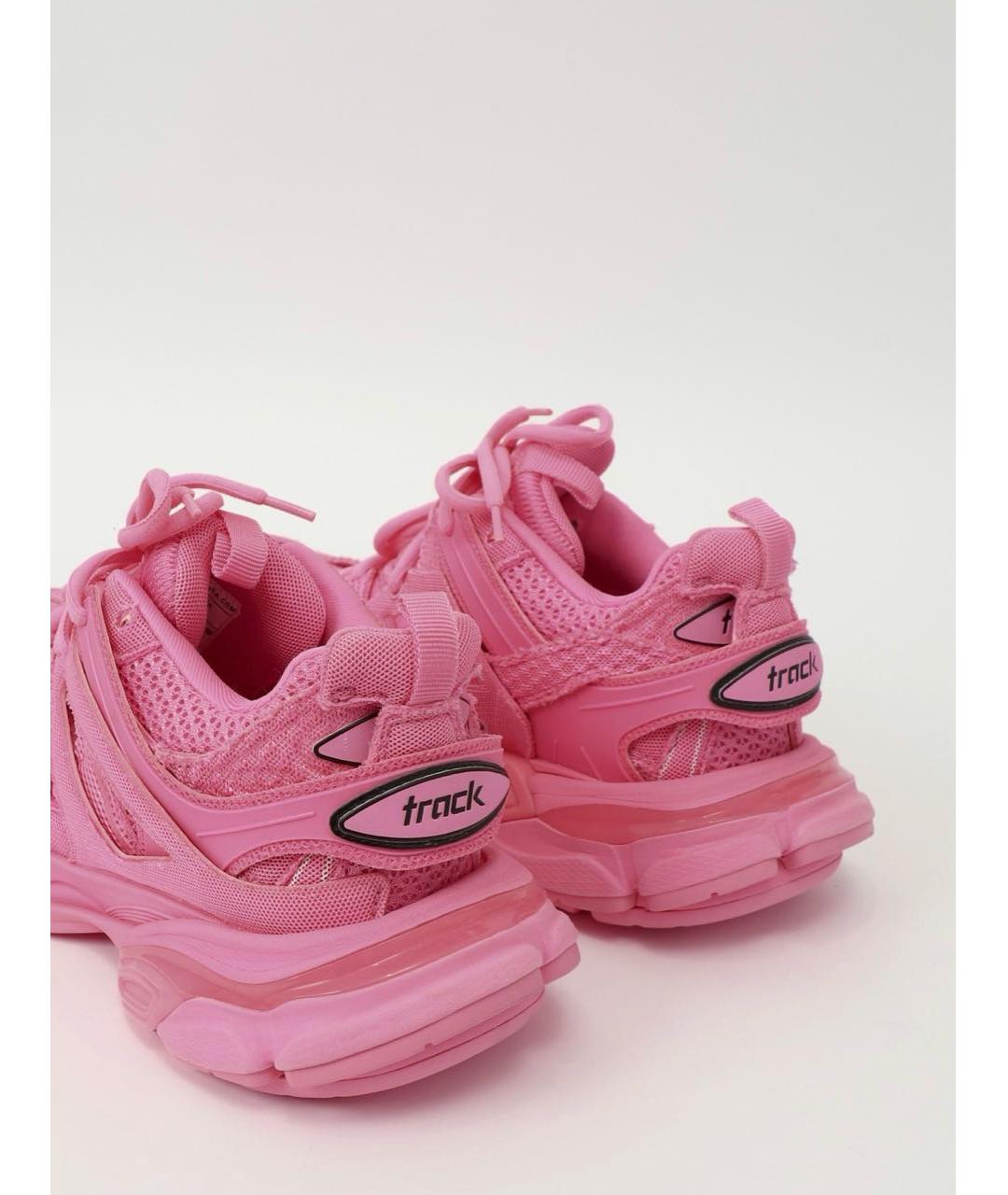 BALENCIAGA Розовые текстильные кроссовки, фото 6