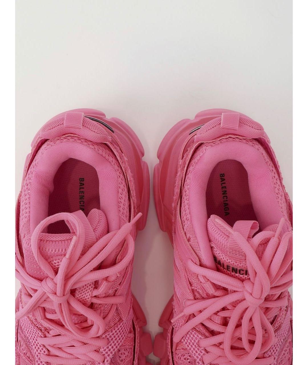 BALENCIAGA Розовые текстильные кроссовки, фото 2