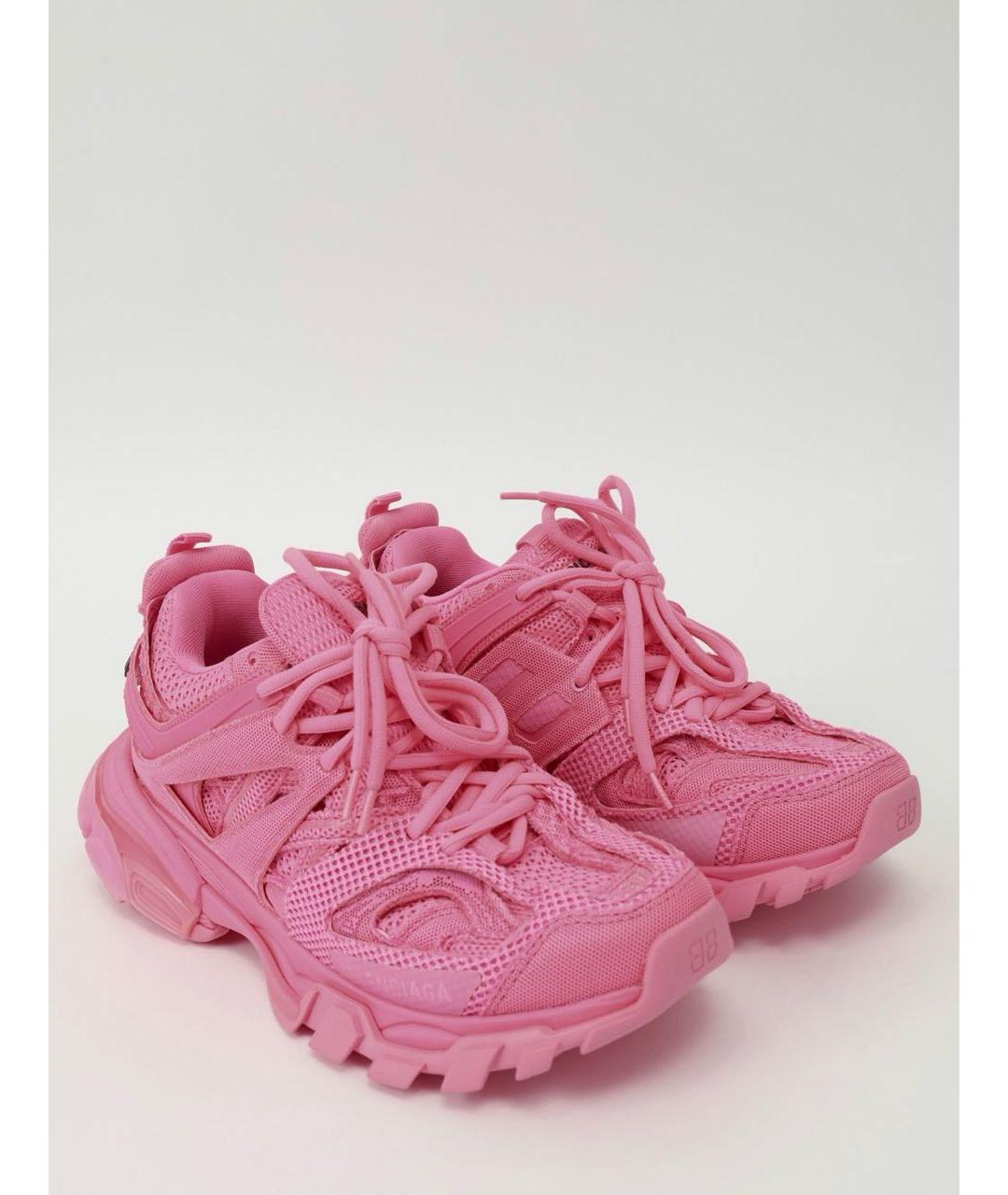 BALENCIAGA Розовые текстильные кроссовки, фото 5