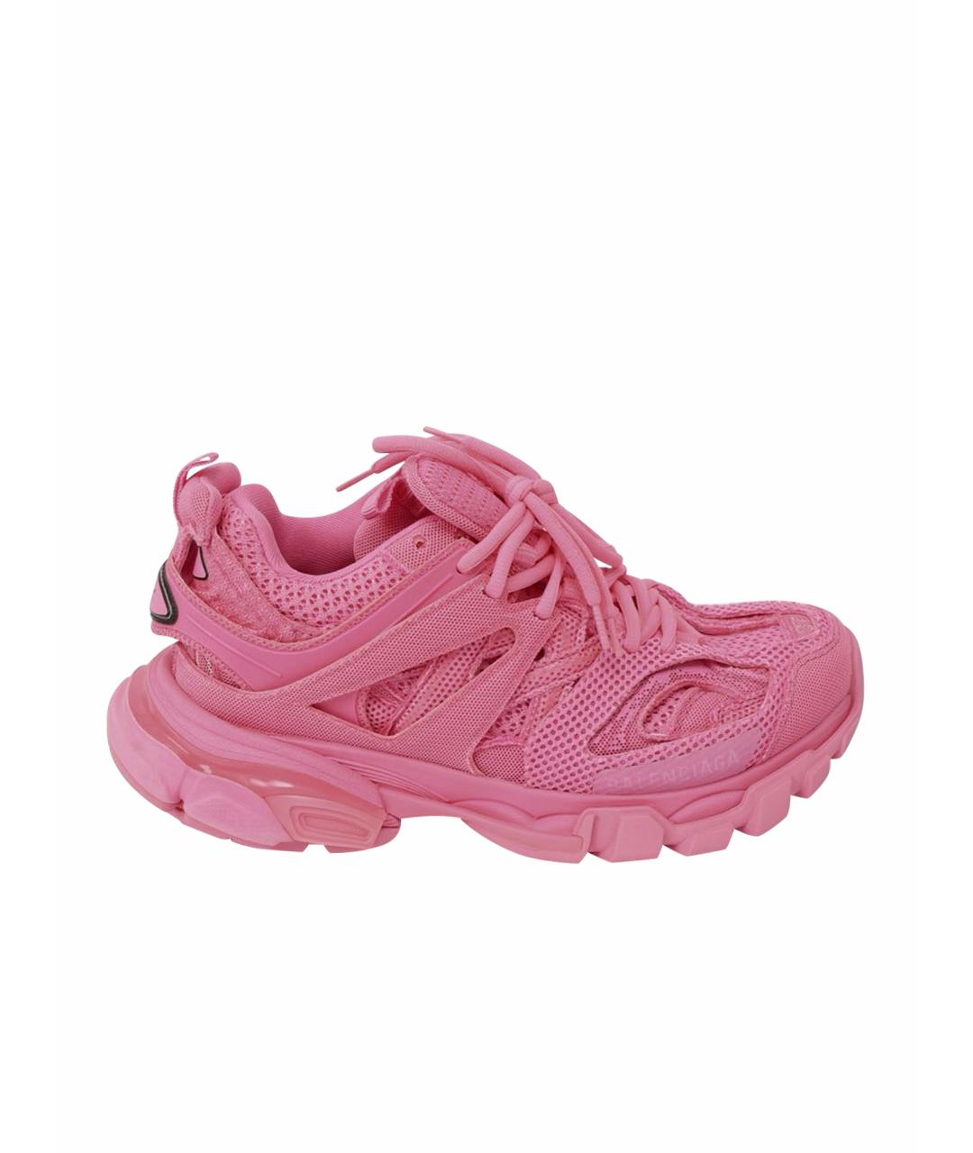 BALENCIAGA Розовые текстильные кроссовки, фото 1