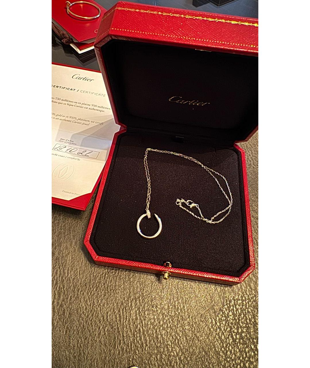 CARTIER Серебряная подвеска из белого золота, фото 6