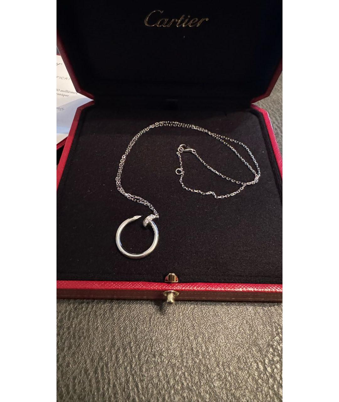CARTIER Серебряная подвеска из белого золота, фото 4