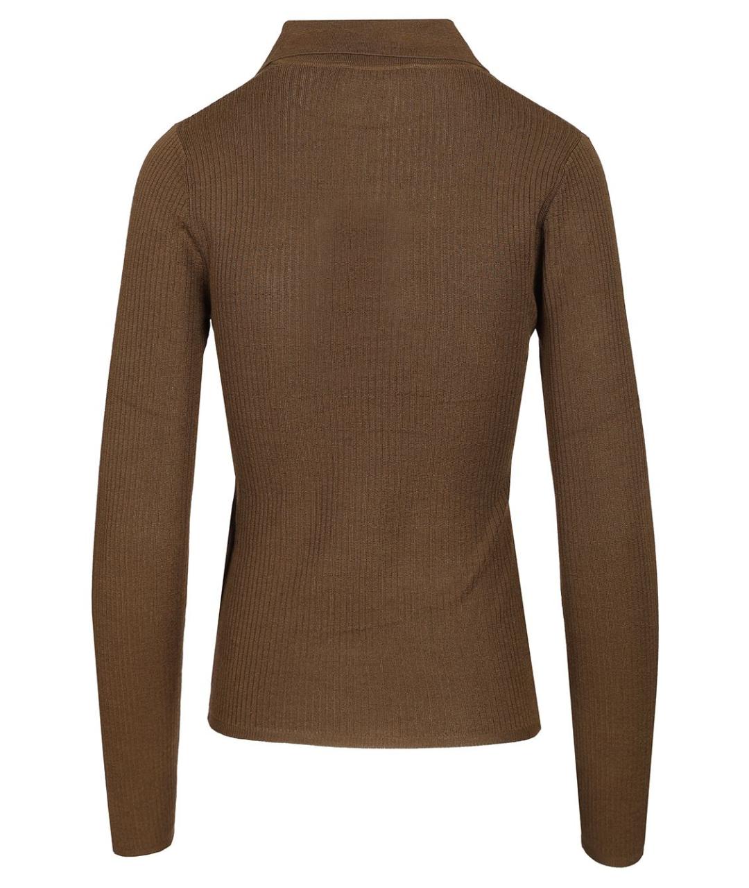 MAX MARA Зеленый шелковый джемпер / свитер, фото 2