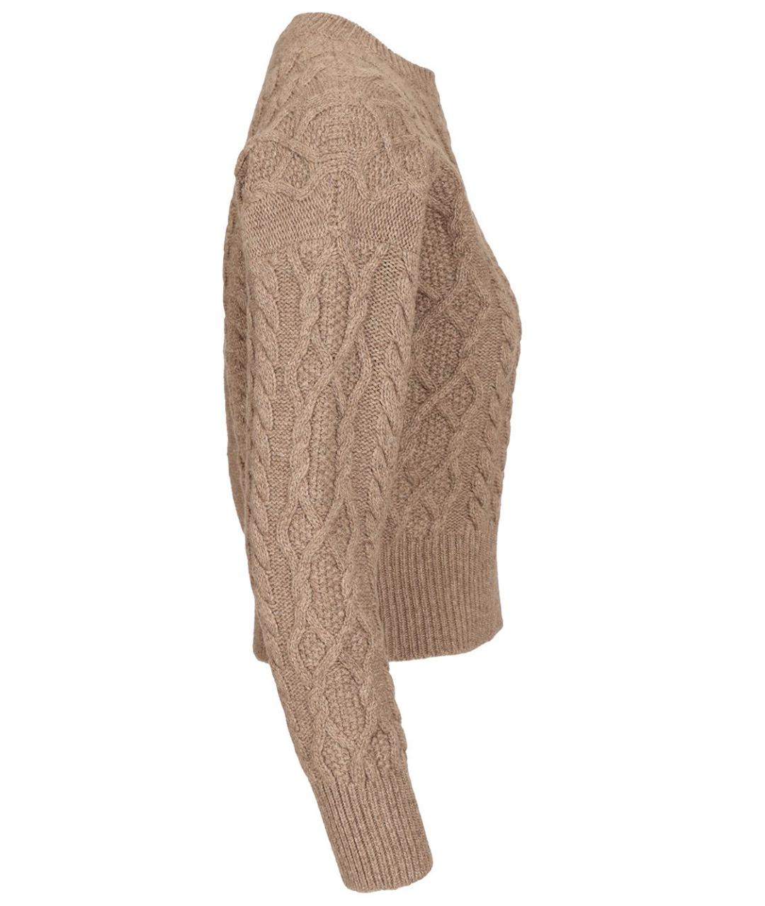 WEEKEND MAX MARA Бежевый шерстяной джемпер / свитер, фото 3