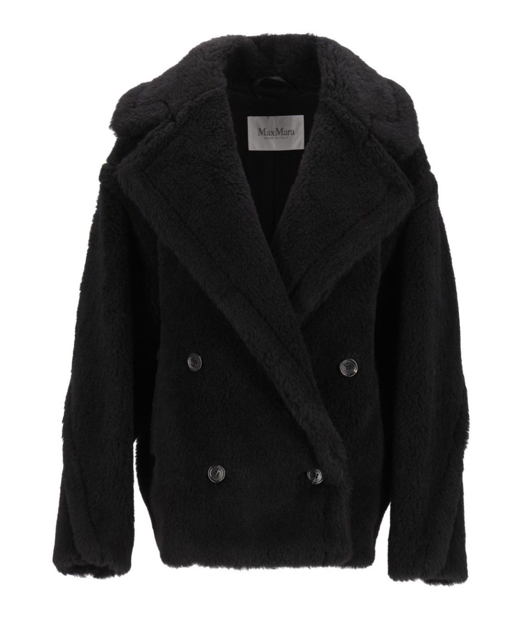 MAX MARA Черное шерстяное пальто, фото 1
