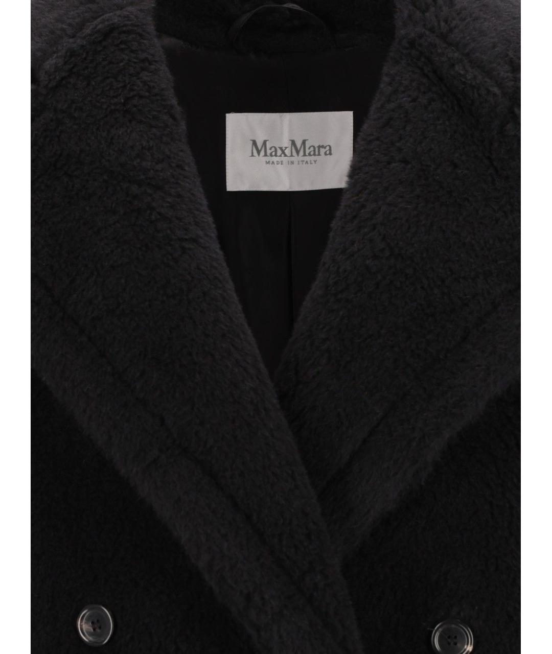 MAX MARA Черное шерстяное пальто, фото 4