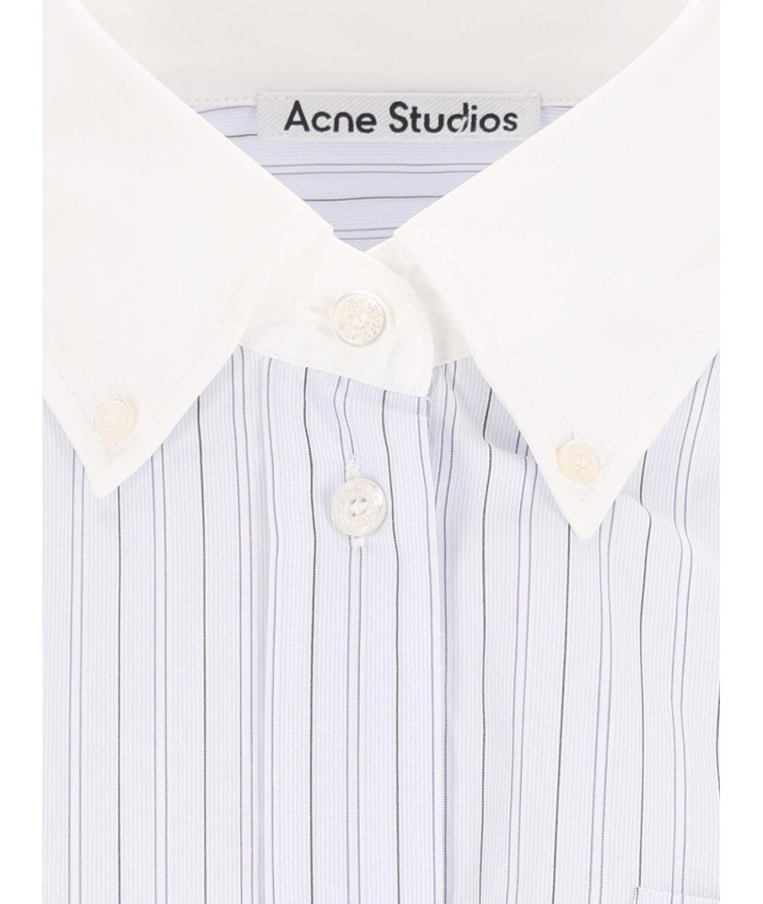ACNE STUDIOS Голубая хлопковая рубашка, фото 4