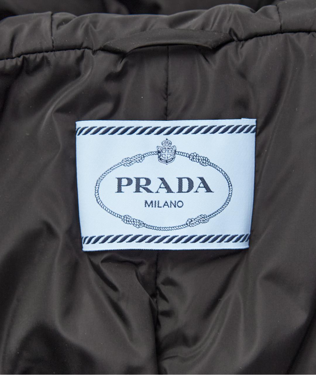 PRADA Черная полиамидовая куртка, фото 5