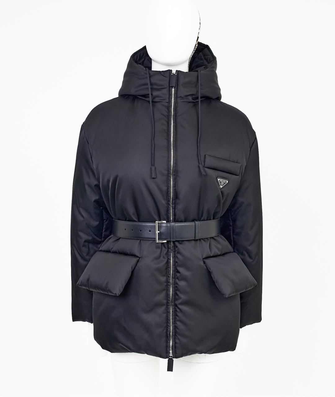 PRADA Черная полиамидовая куртка, фото 8