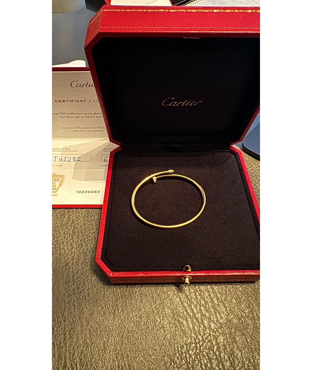 CARTIER Золотой браслет из желтого золота, фото 2