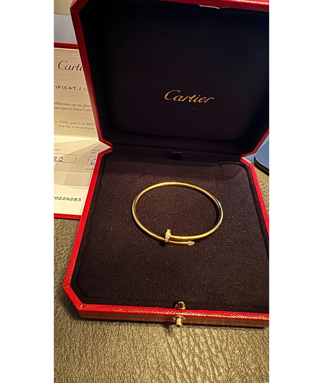 CARTIER Золотой браслет из желтого золота, фото 6