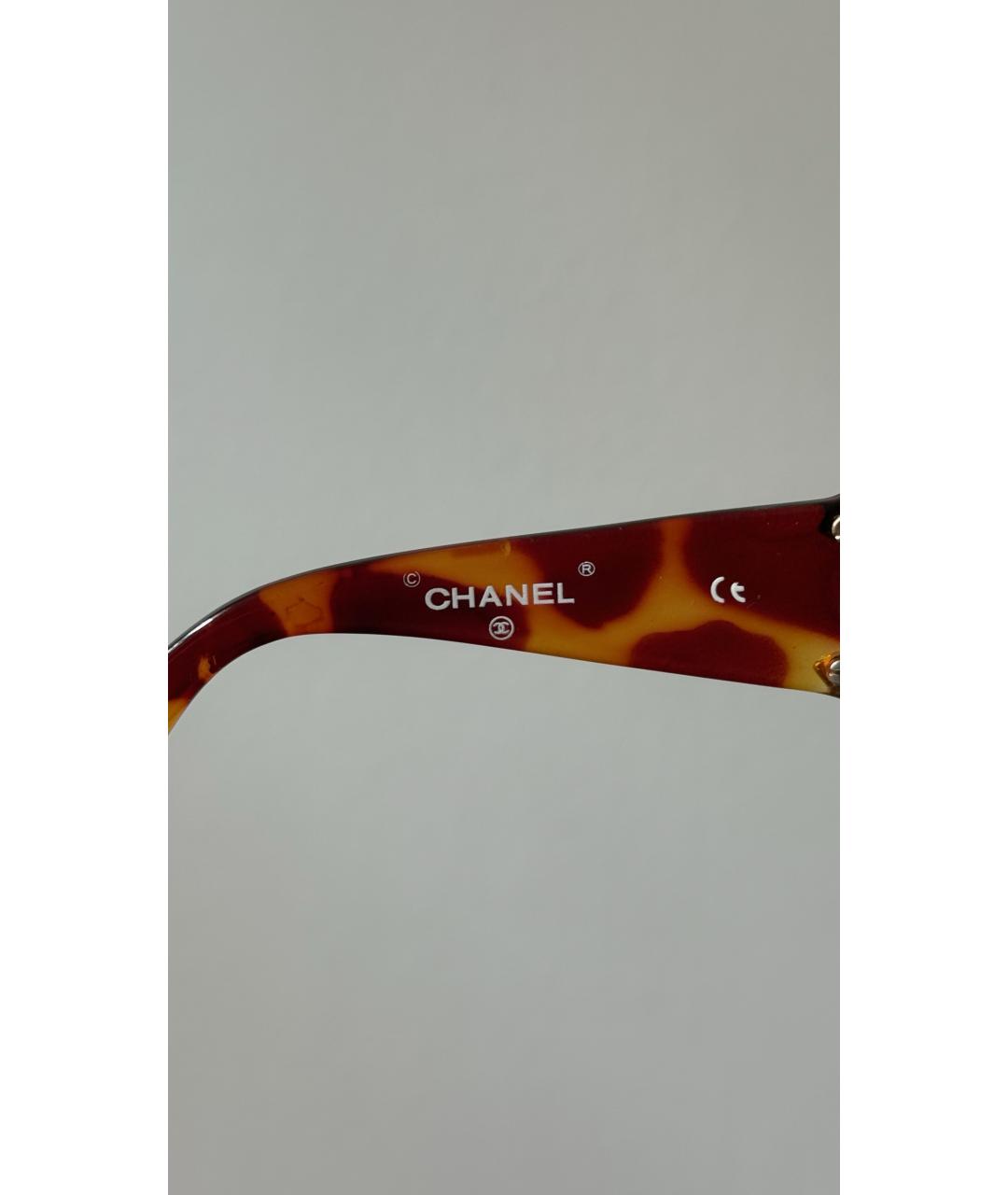 CHANEL Коричневые солнцезащитные очки, фото 5