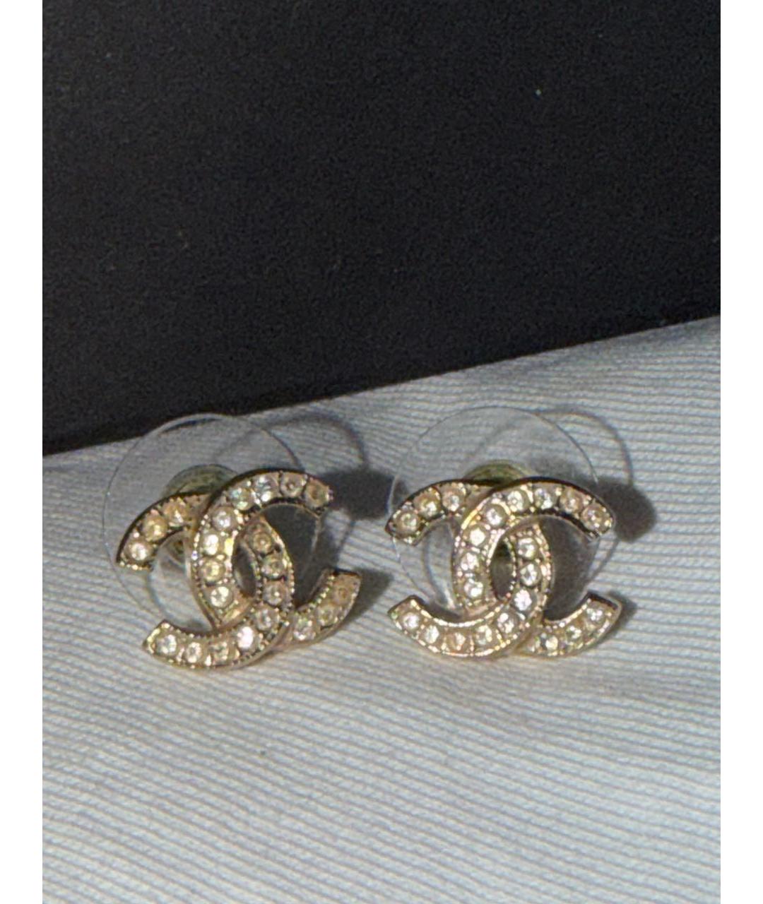 CHANEL Золотые серьги, фото 5
