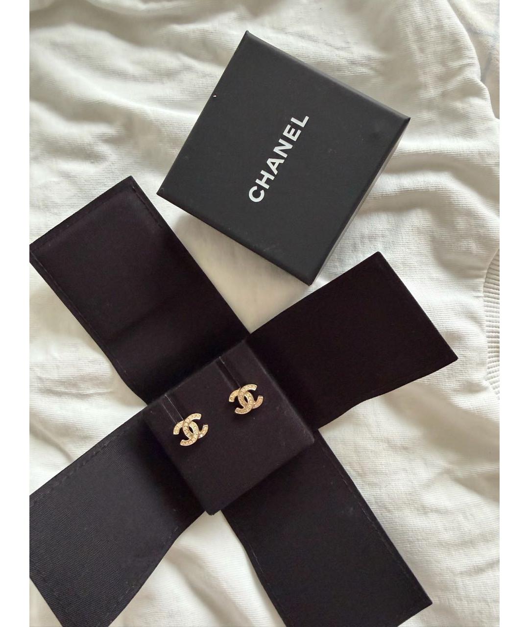 CHANEL Золотые серьги, фото 3