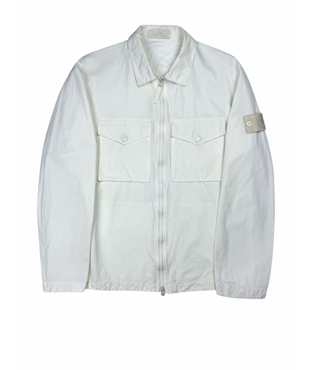 STONE ISLAND Белая куртка, фото 1