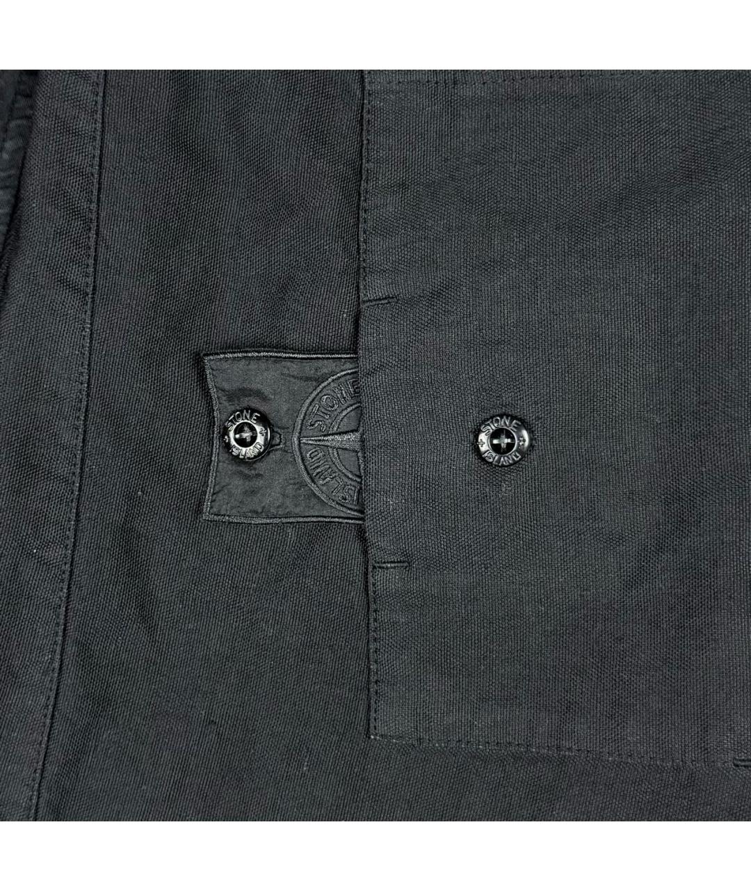 STONE ISLAND SHADOW PROJECT Черные льняные повседневные брюки, фото 4