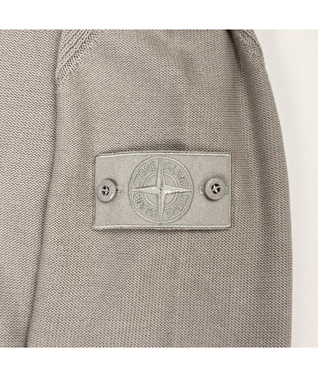 STONE ISLAND Серый кардиган, фото 4