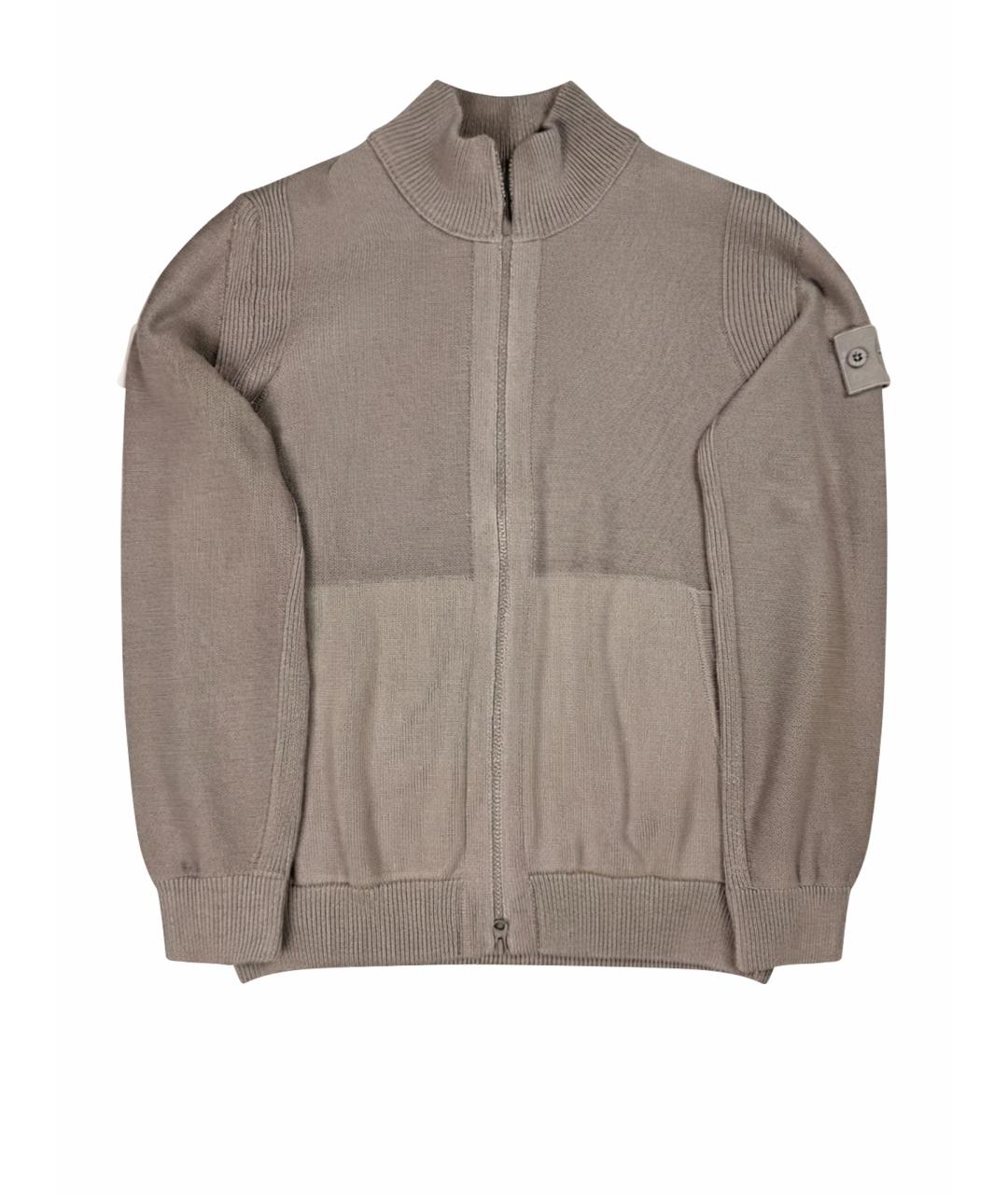 STONE ISLAND Серый кардиган, фото 1