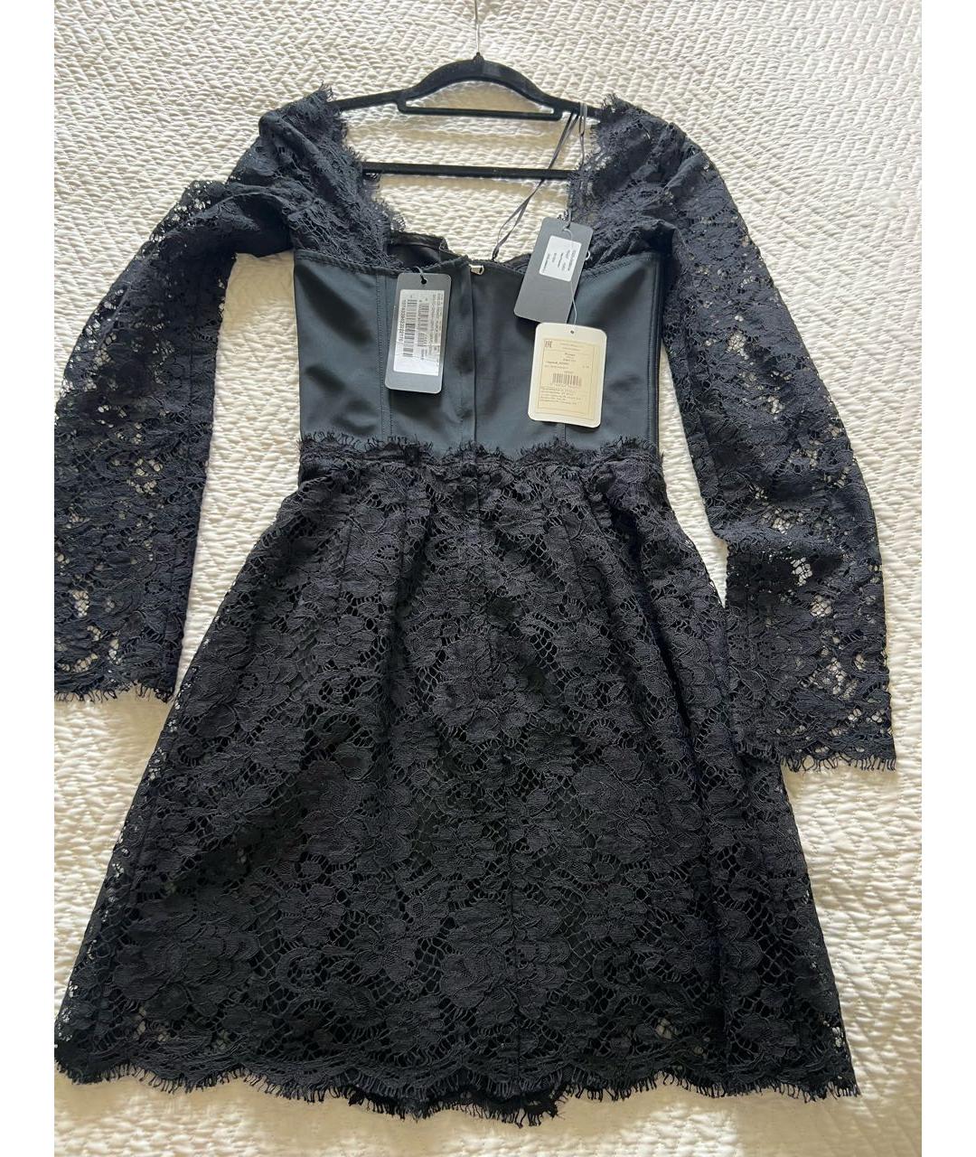 DOLCE&GABBANA Черное хлопковое коктейльное платье, фото 2