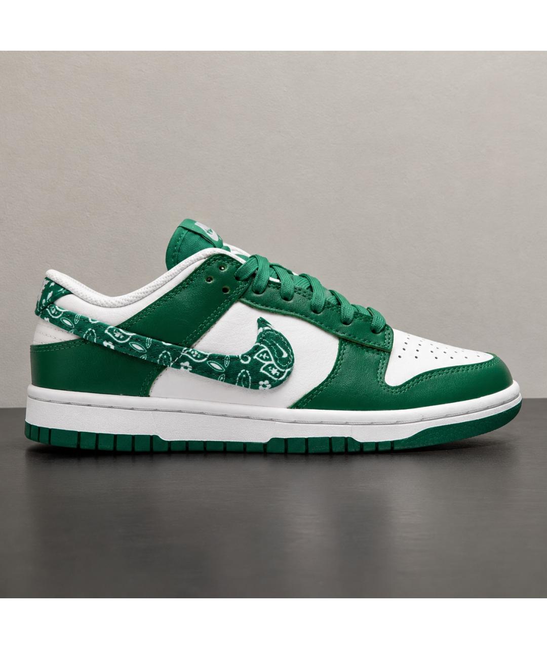 NIKE Зеленые кожаные кроссовки, фото 6