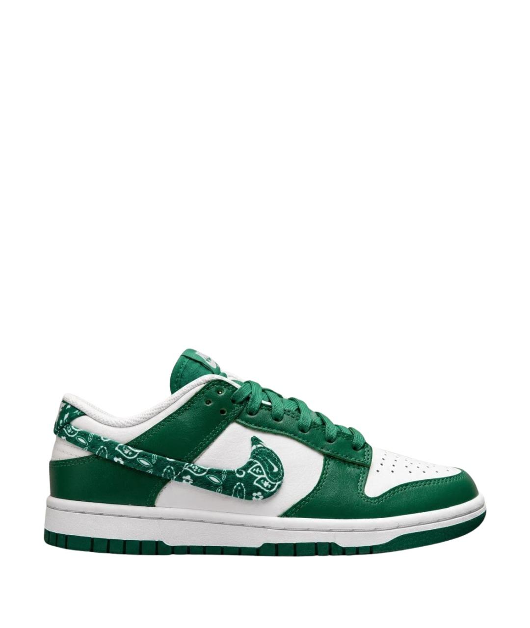 NIKE Зеленые кожаные кроссовки, фото 1