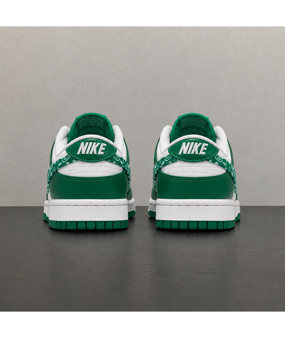 NIKE Зеленые кожаные кроссовки, фото 4