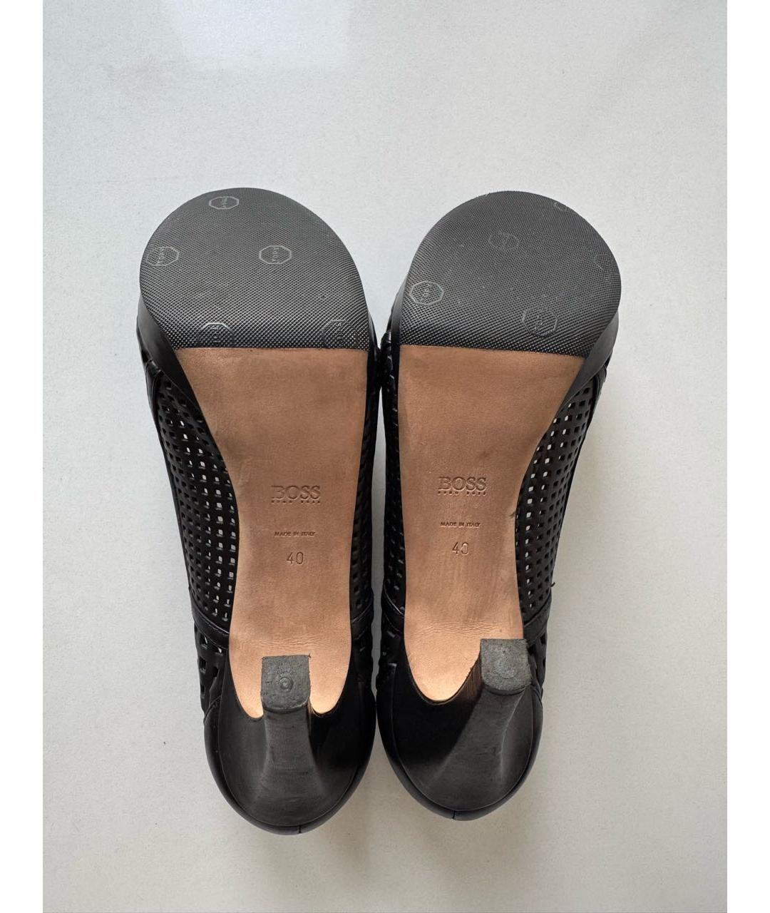 HUGO BOSS Черные кожаные туфли, фото 6