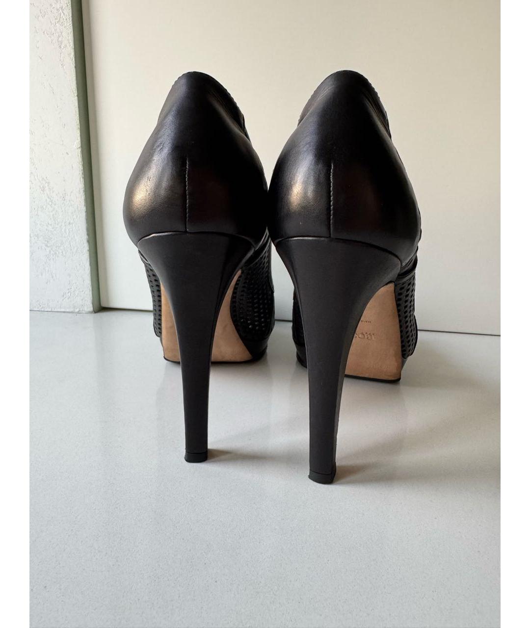 HUGO BOSS Черные кожаные туфли, фото 4