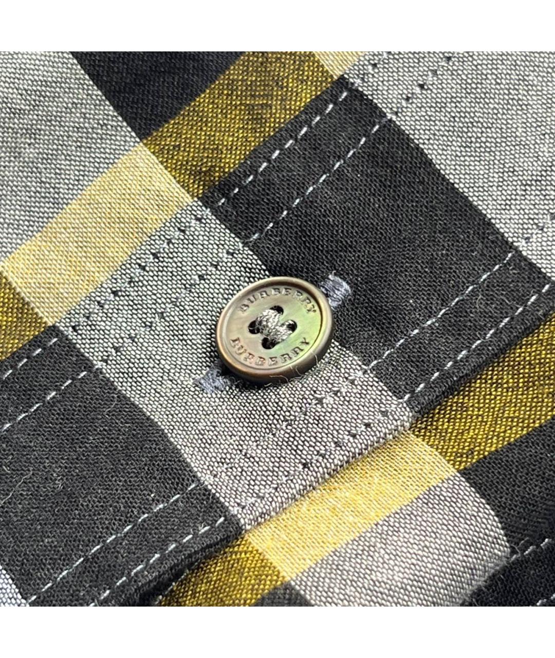 BURBERRY Темно-синяя хлопковая рубашка, фото 6