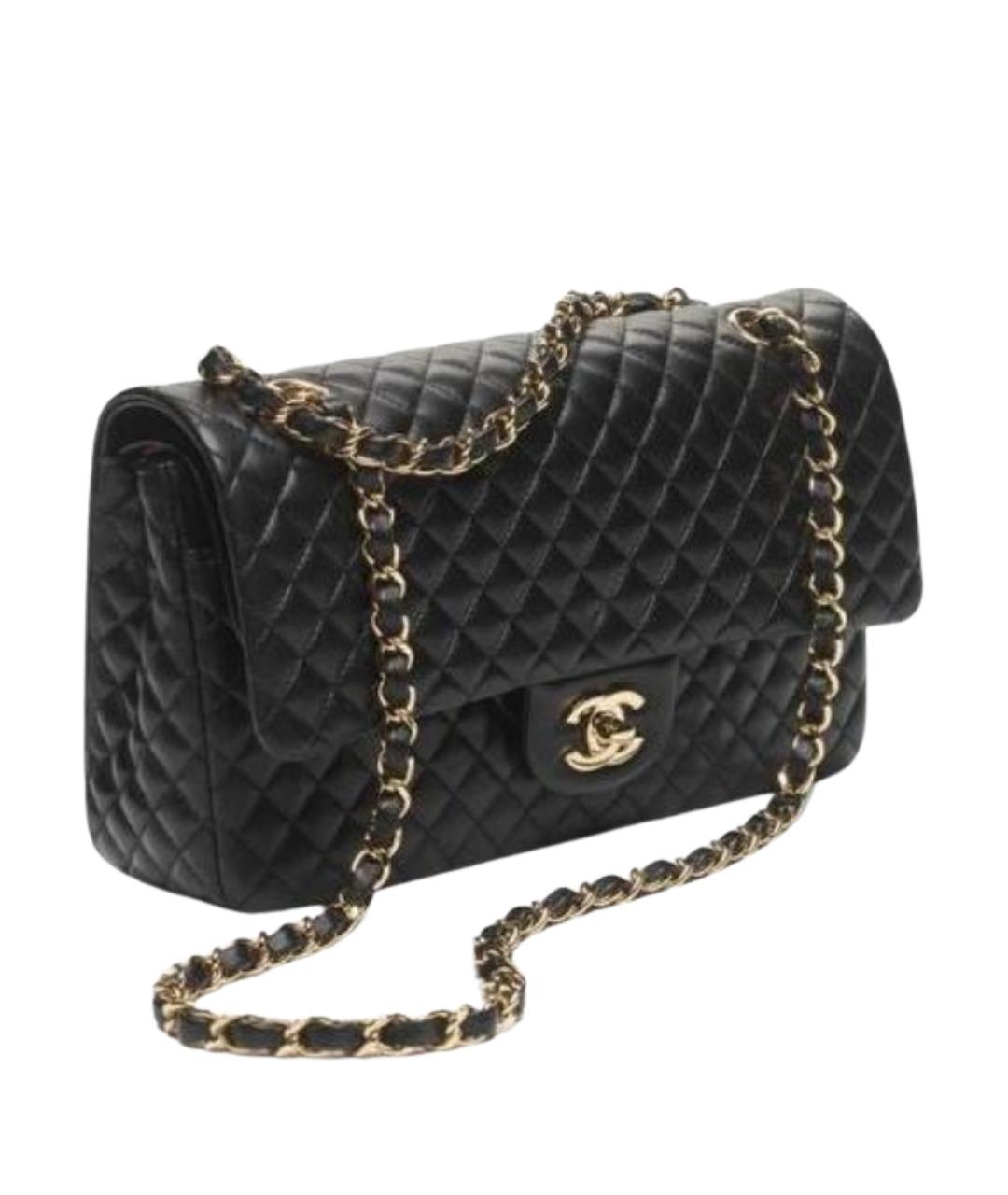 CHANEL Черная кожаная сумка через плечо, фото 3