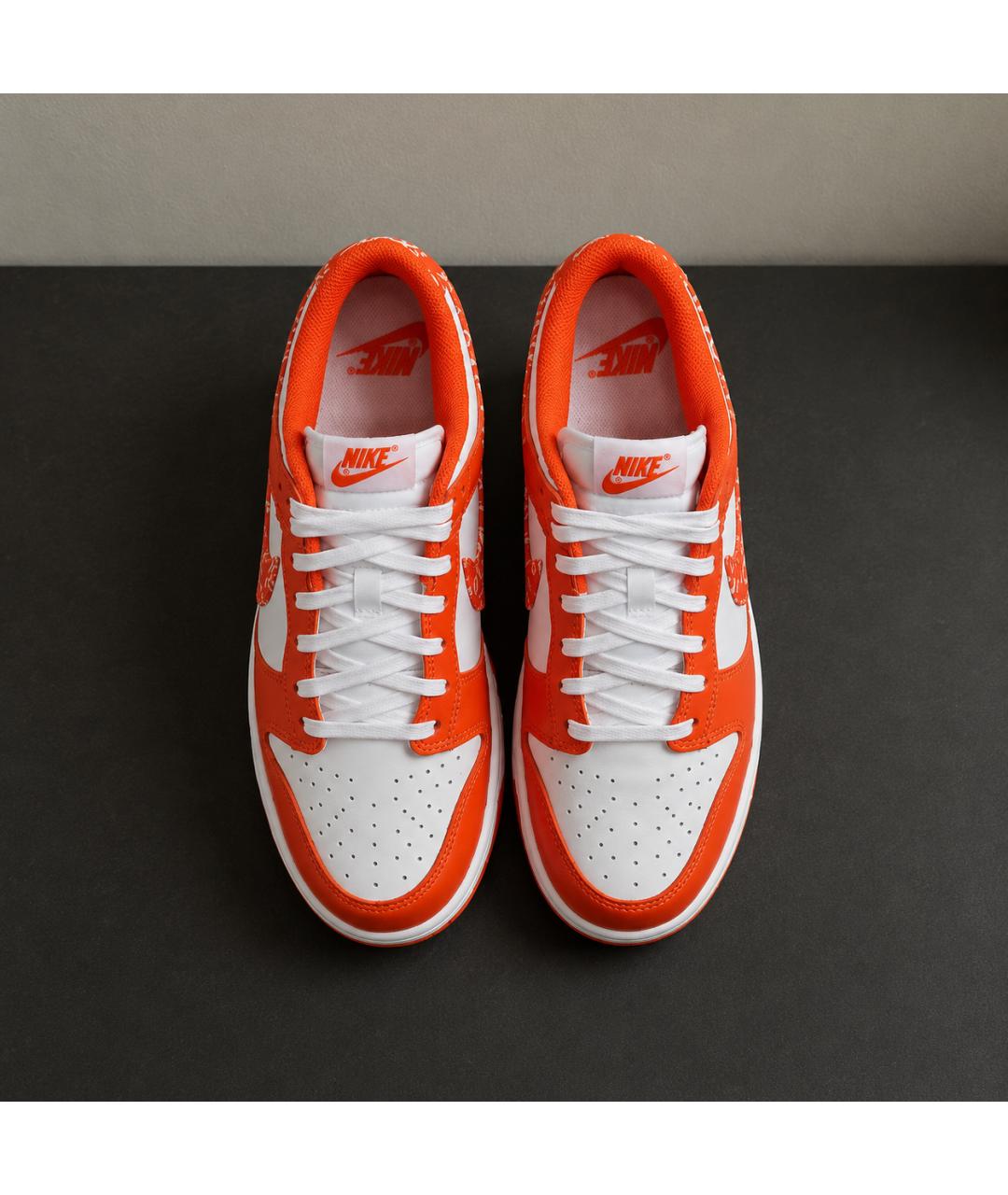 NIKE Оранжевые кожаные кроссовки, фото 3