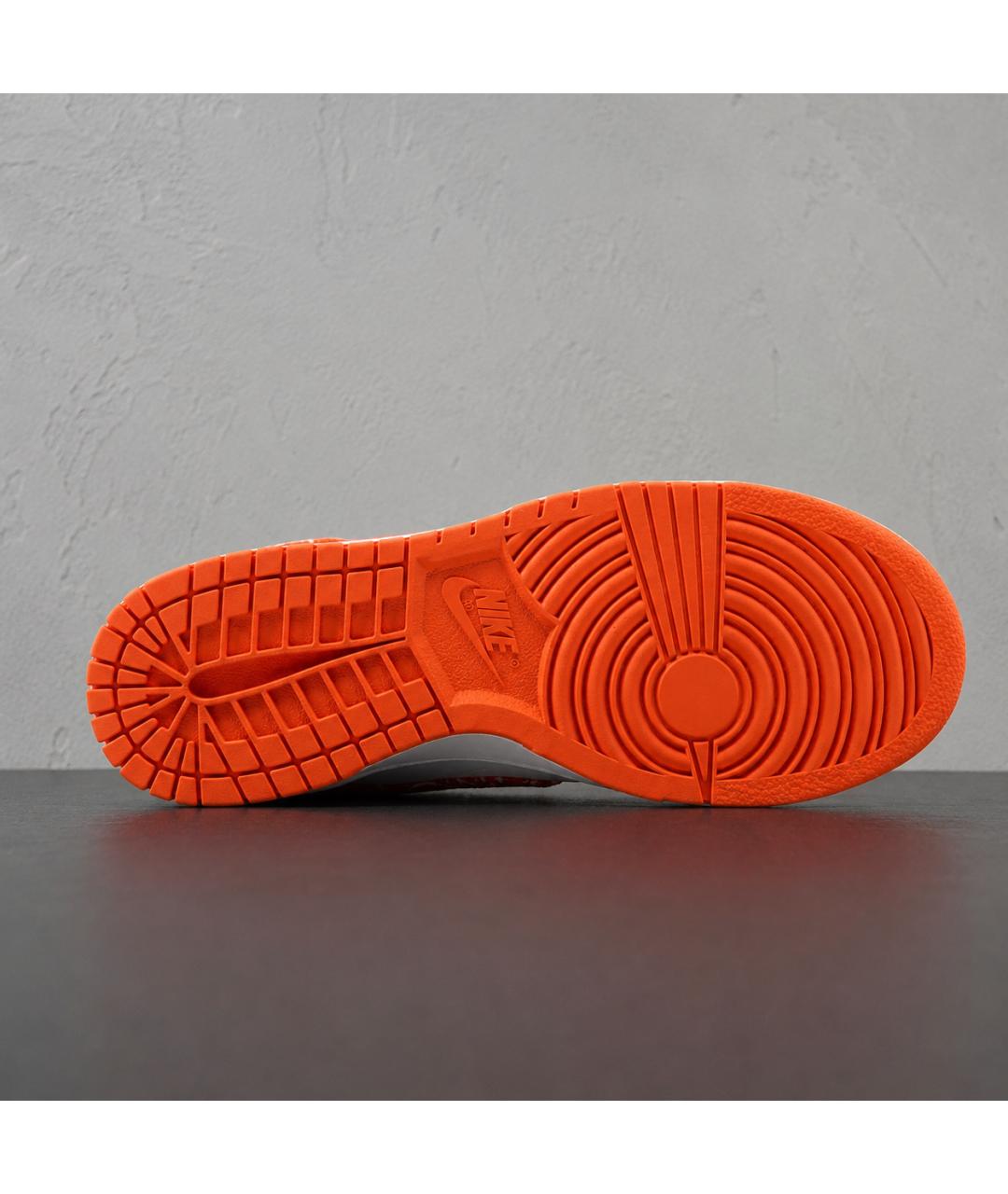 NIKE Оранжевые кожаные кроссовки, фото 5