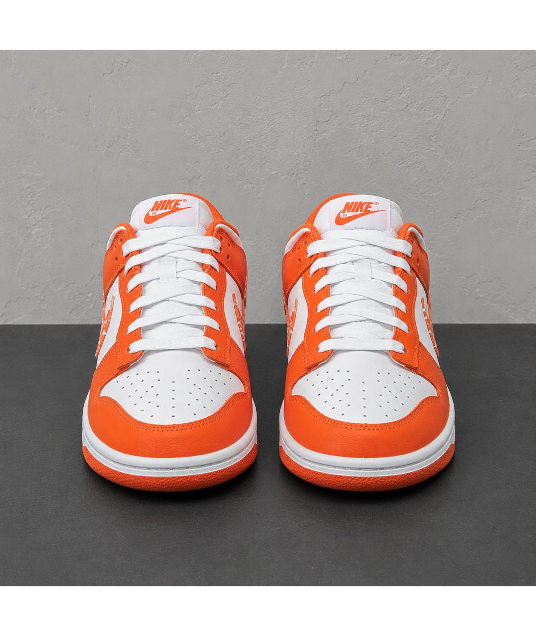 NIKE Оранжевые кожаные кроссовки, фото 2