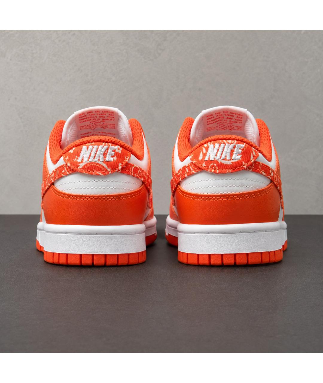 NIKE Оранжевые кожаные кроссовки, фото 4