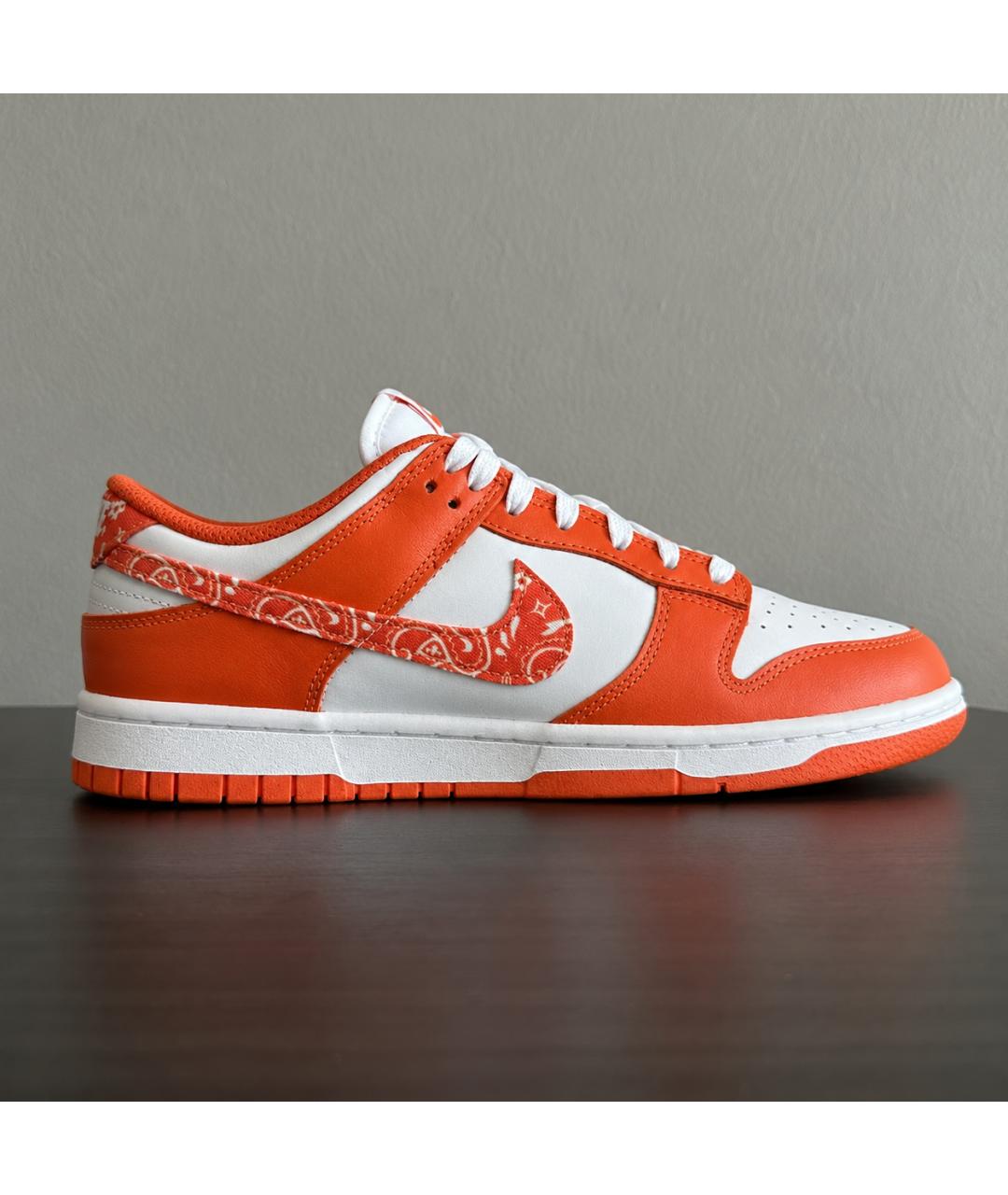 NIKE Оранжевые кожаные кроссовки, фото 6