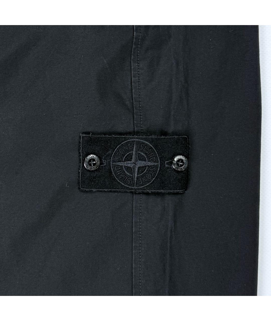 STONE ISLAND Черные повседневные брюки, фото 4