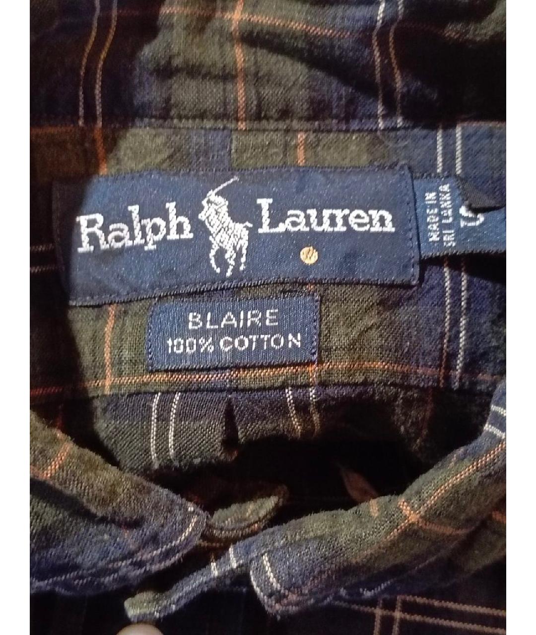 POLO RALPH LAUREN Темно-синяя хлопковая кэжуал рубашка, фото 3