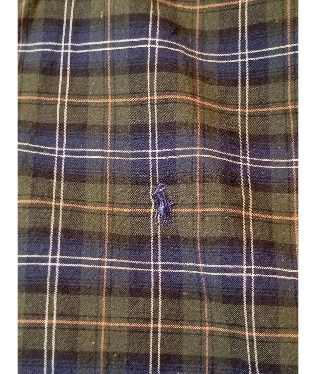 POLO RALPH LAUREN Темно-синяя хлопковая кэжуал рубашка, фото 6