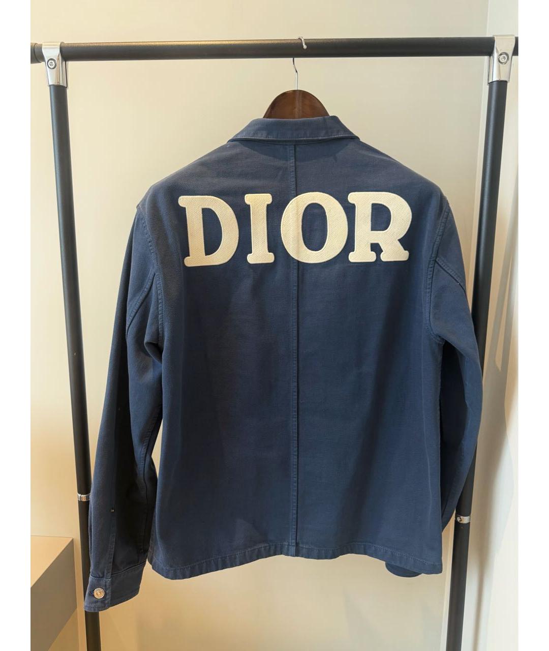 CHRISTIAN DIOR Темно-синяя деним куртка, фото 2