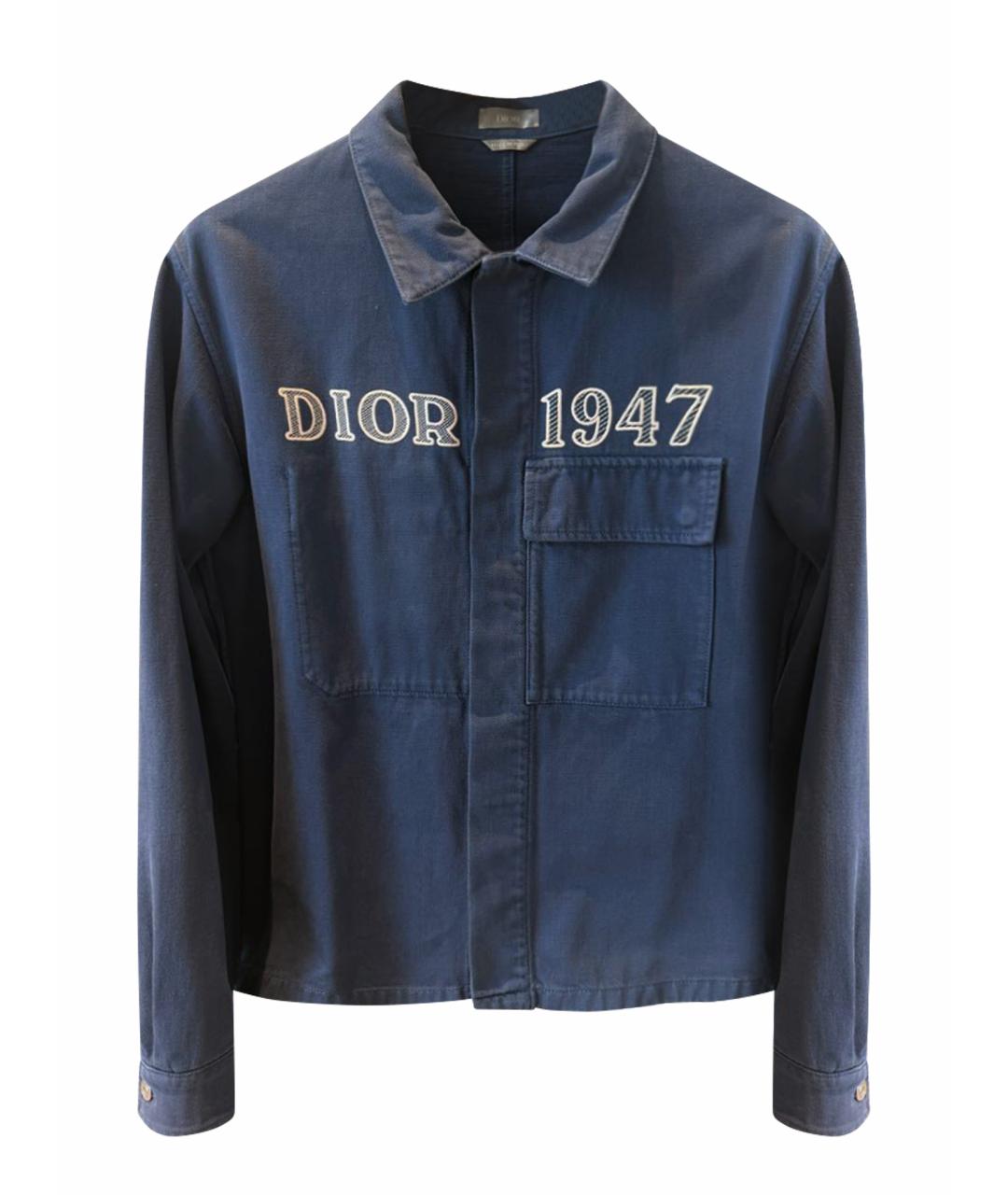 CHRISTIAN DIOR Темно-синяя деним куртка, фото 1