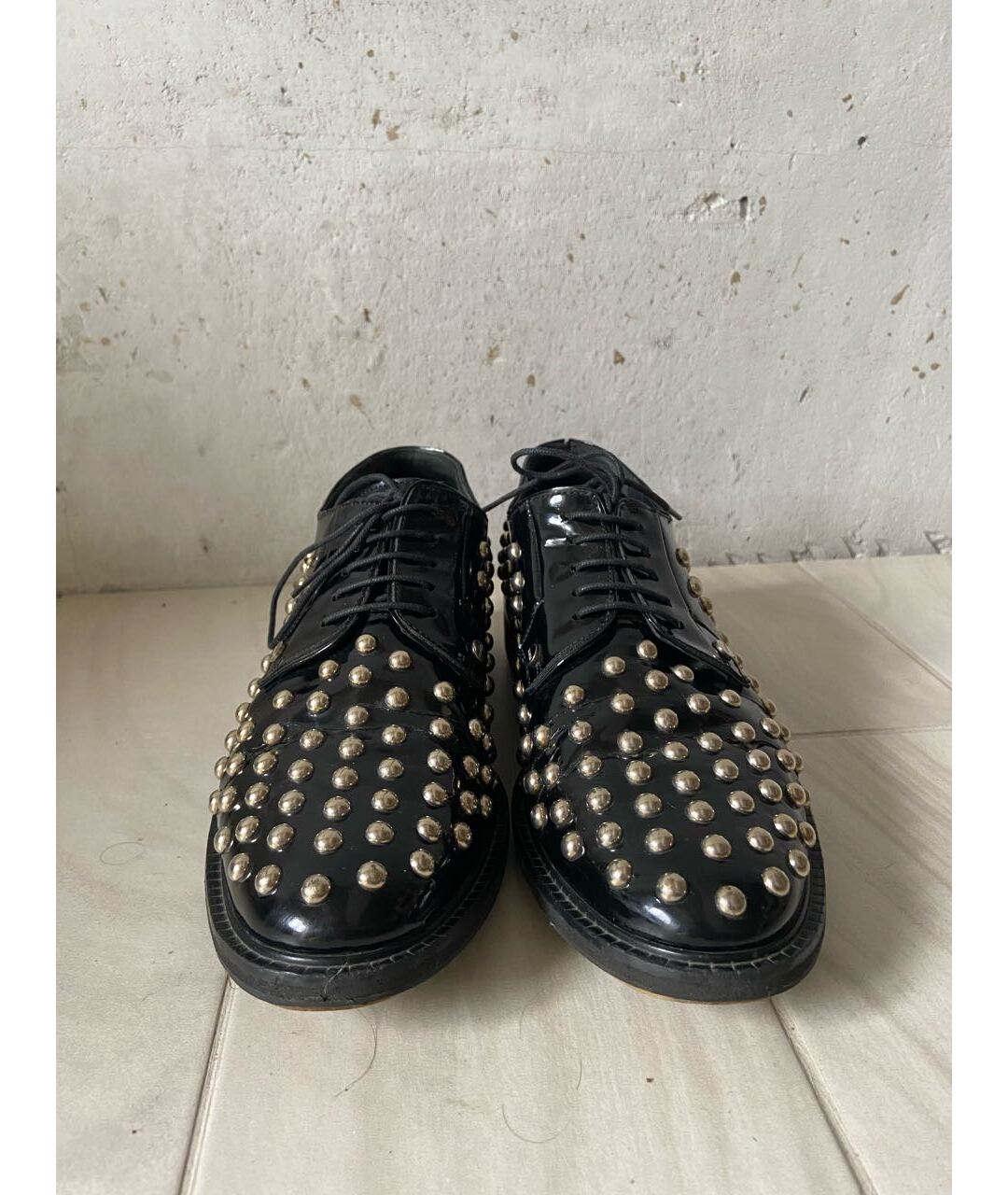 KENZO Черные кожаные брогги и оксфорды, фото 2