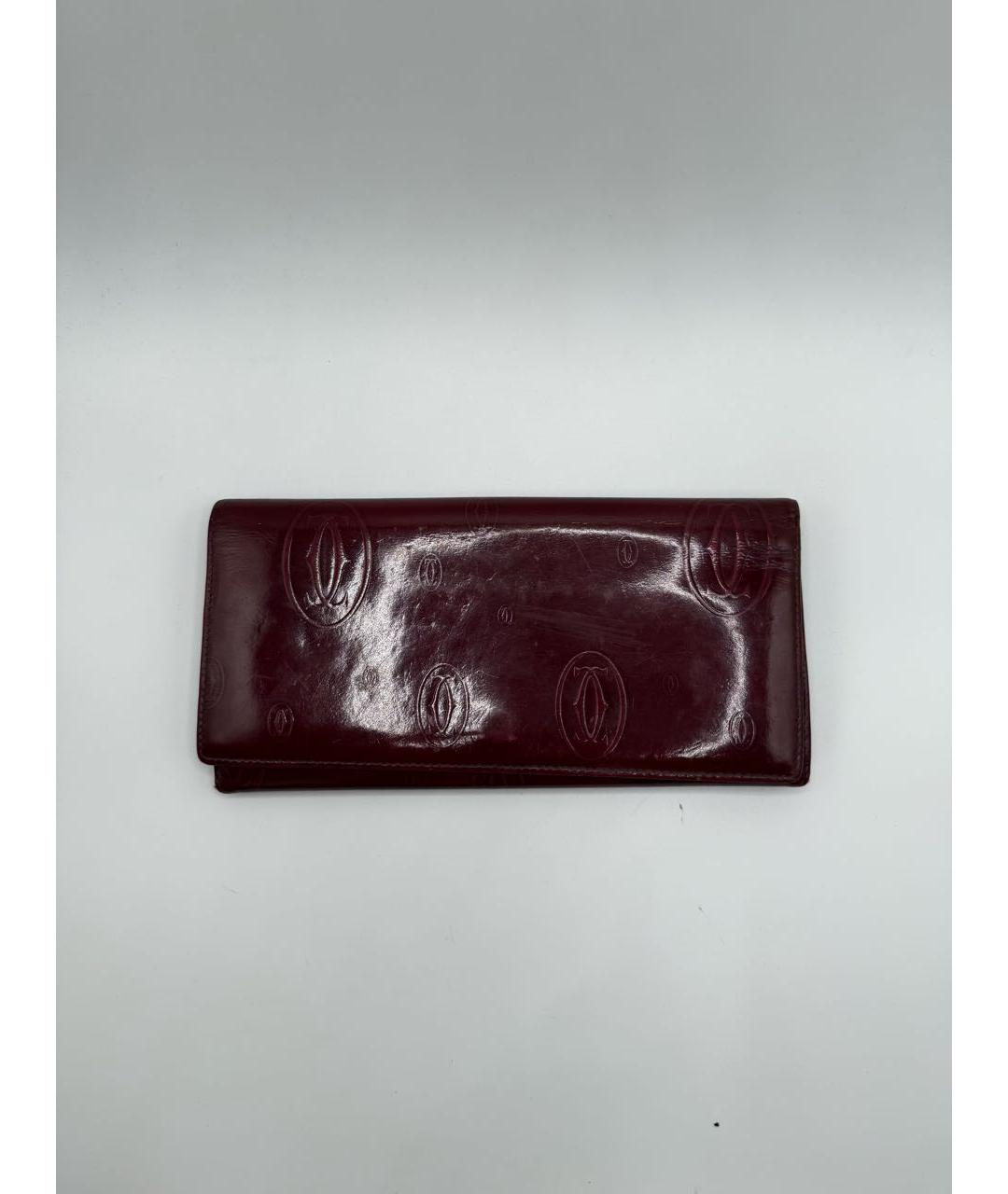 CARTIER Бордовый кошелек, фото 9