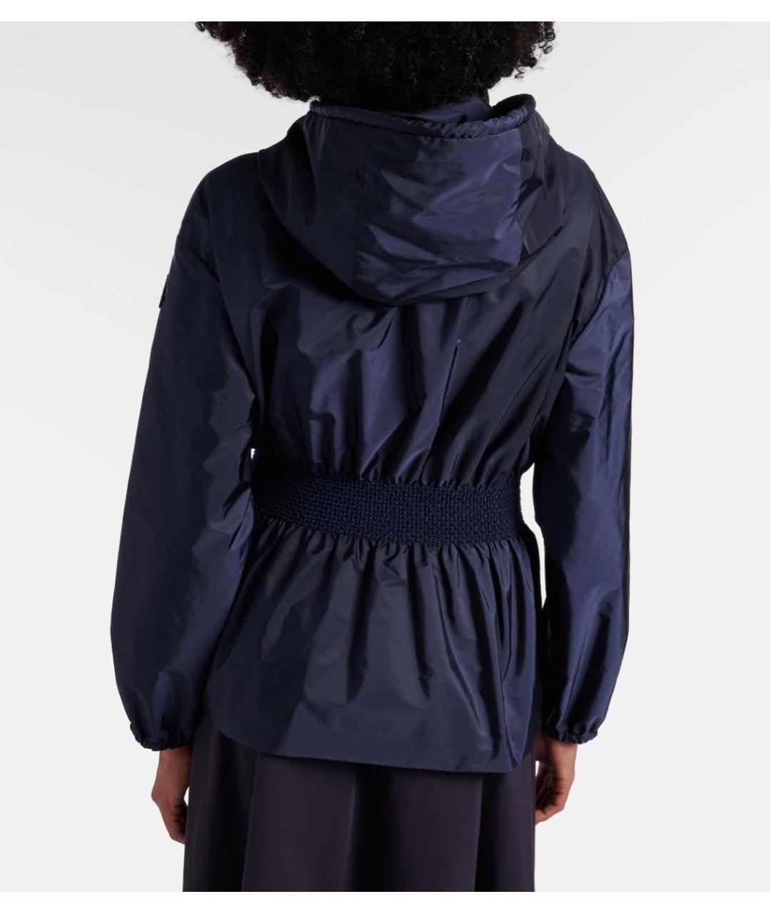 MONCLER Темно-синяя полиамидовая куртка, фото 6