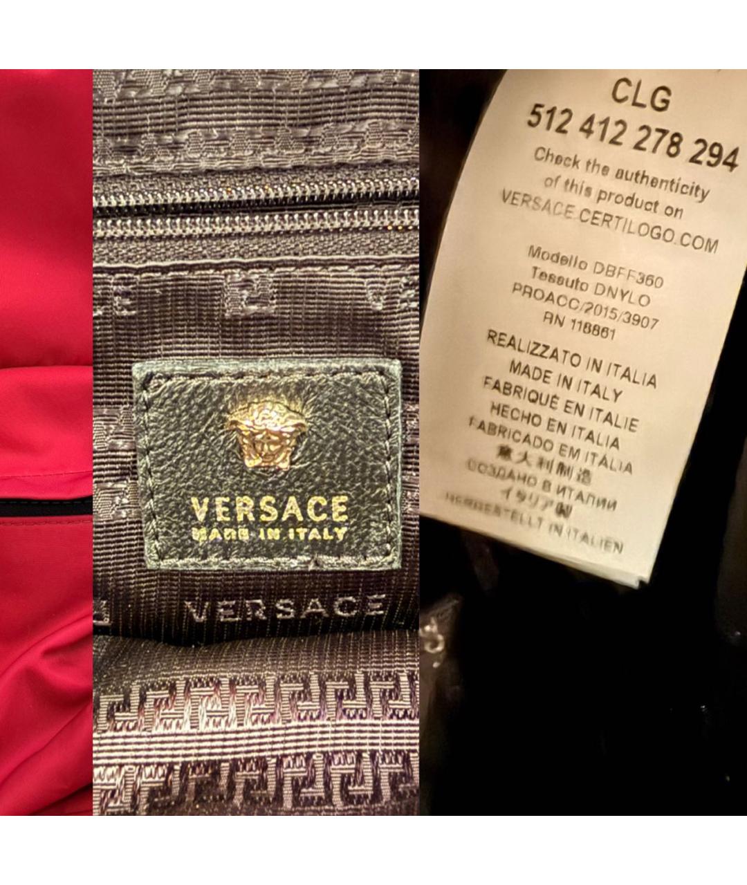 VERSACE Нейлоновый рюкзак, фото 4