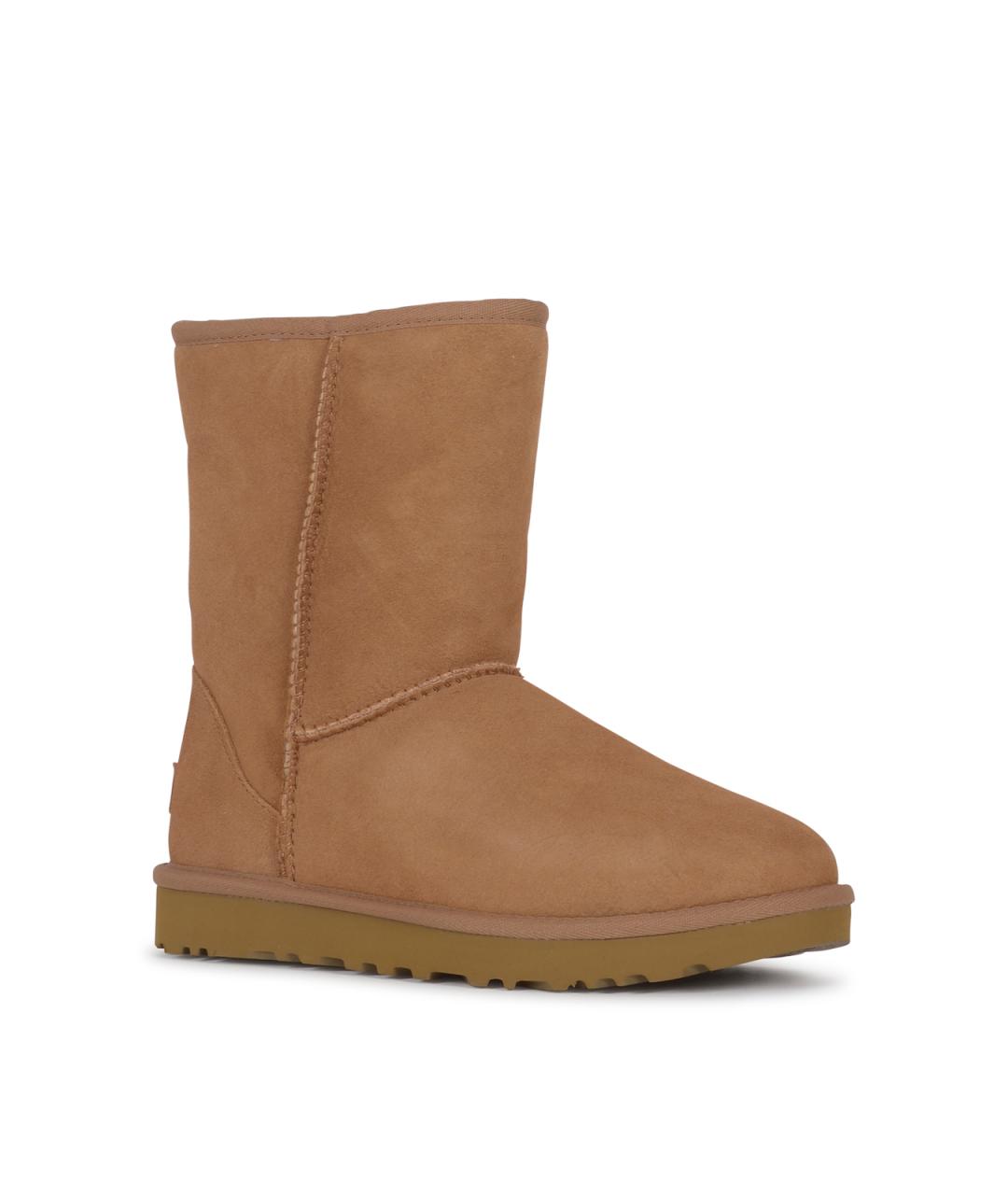 UGG Коричневые кожаные сапоги, фото 3