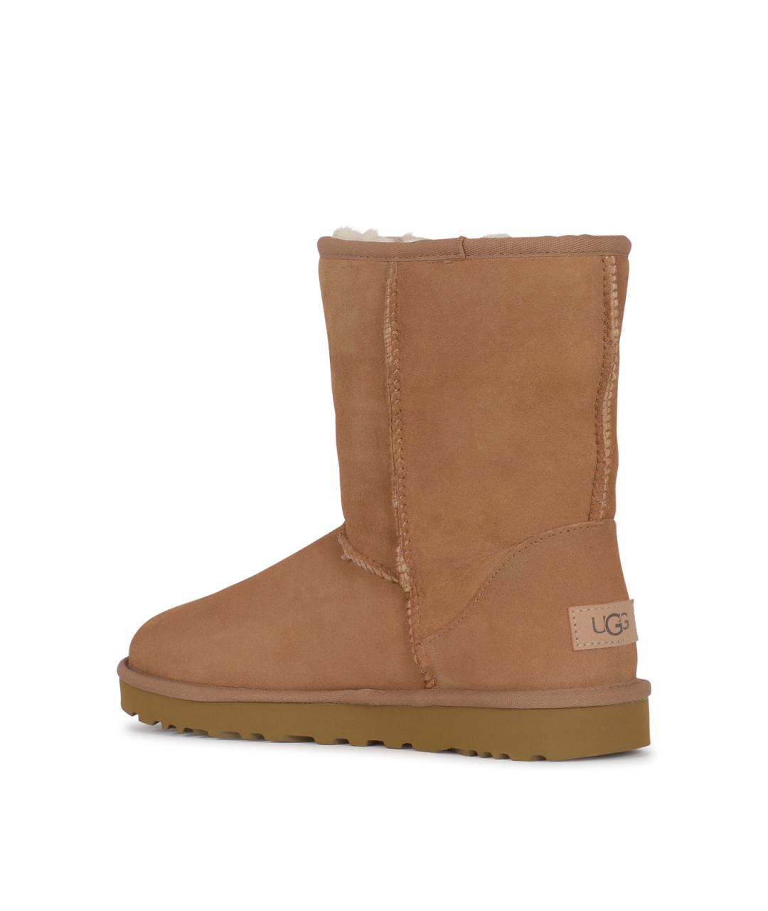 UGG Коричневые кожаные сапоги, фото 5